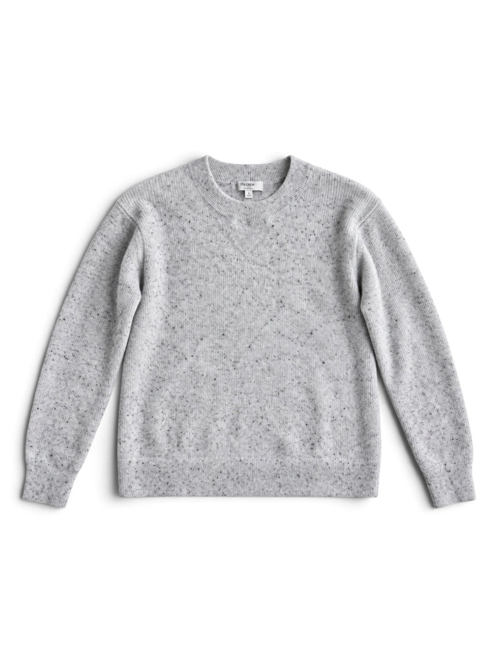 Madewell 100% Cashmere Speckled Crewneck Sweater Gray Size Medium